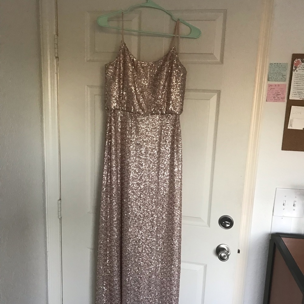 Rose Gold Sequin Dress